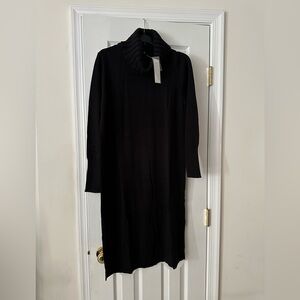 NWT G by Giuliana Sweater Dress Crew Neck with Additional Detachable Cowl MED